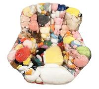 Pouf contenitore per animali di peluche, in PVC trasparente impermeabile con cerniera, imbottito per bambini, poltrona per bambini piccoli, per organizzare le stanze dei, borse portaogget