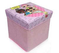 Pouf Contenitore pieghevole LOL Surprise Panca poggiapiedi Baule 31x31x33cm 3897