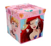 POUF CONTENITORE PRINCIPESSE DISNEY MULTIFUNZIONE PORTA OGGETTI PER SEDERSI 30CM