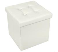 Pouf Contenitore Quadrato in Ecopelle - Design Elegante, Funzionale, Salvaspazio