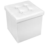 Pouf Contenitore Quadrato in Ecopelle - Design Elegante, Funzionale, Salvaspazio