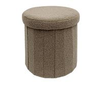 Pouf contenitore tondo 39x39 cm taupe