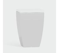 Pouf contenitori bianchi cuscino ecopelle bianco o grigio Sgabello contenitore