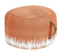 Pouf cotone arancione e bianco 50 x 30 KAWAI