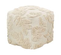 Pouf cotone beige 45 x 45 x 45 cm MULTAN