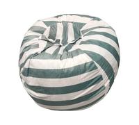 Pouf de rangement pour jouets - Housse de siège pour animaux en peluche, design convertible pour le rangement des peluches, coussin en tissu doux et lavable, solution d'assise comfortable pour chambre