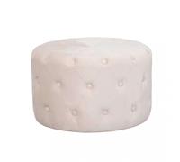 Pouf design rotondo 68 cm morbido in velluto con bottoncini decorativi