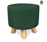 SAMIRA Pouf divano, pouf poggiapiedi - Nemo (Verde abete)