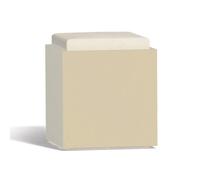 POUF ESTERNO SEDUTA GIARDINO IDROREPELLENTE LAVABILE APPOGGIO PISCINA AVORIO