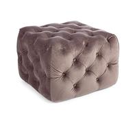 POUF EVAN VELLUTO TORTORA S