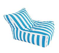 Pouf galleggiante per piscina, a righe, per adulti, impermeabile e confortevole, perfetto per rilassarsi e divertirsi