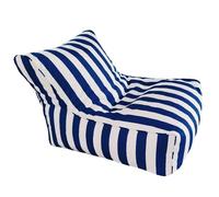 Pouf galleggiante per piscina, originale per adulti, copertura a righe, ideale per rilassarsi e prendere il sole in acqua
