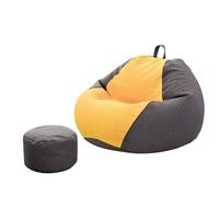 Pouf gigante in morbida pelliccia con supporto per la schiena, design semplice in tinta unita, per adulti, soggiorno, camera da letto, uso universitario, comoda poltrona da salotto
