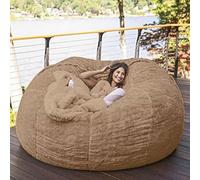 Pouf gigante per adulti, mobile da soggiorno rimovibile, morbido e felpato, per soggiorno e camera da letto (non riempito), 130 x 65 cm, comfort e stile