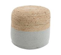 Pouf grigio chiaro 46x48cm Dalama