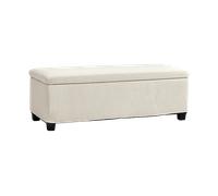 POUF HOMCOM IT838-527V00BG - panca contenitore imbottita in velluto a coste