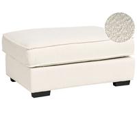 Pouf imbottito in bou eige chiaro rettangolare Kolding