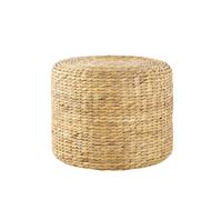 Pouf in giacinto d'acqua intrecciato