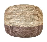 Pouf in iuta naturale marrone beige 50 x 40 cm pouf imbottito EPS accessori Duki