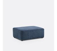 Pouf in poliestere, ciniglia screziata, Monica Blu TU