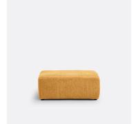 Pouf in poliestere, ciniglia screziata, Monica Giallo TU