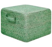 Pouf iuta verde 45 x 45 cm DHADAR
