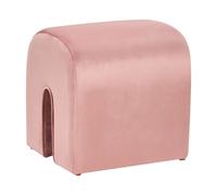 Pouf moderno a forma di u velluto rosa 35 x 42 x 42 cm Modoc