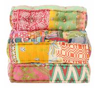 vidaXL Pouf Modulare in Tessuto Patchwork