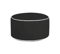 Pouf Ottoman Impermeabile Sfoderabile Nero 53cm