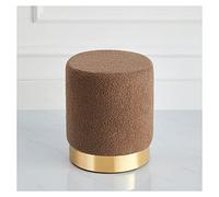 Pouf ottomano in stile marocchino in finta pelle trapuntata, poggiapiedi per soggiorno e camera da letto, sgabello decorativo imbottito in peluche
