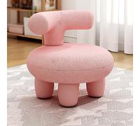 Pouf ottomano - Sgabello imbottito trapuntato per soggiorno o camera da letto, tessuto bouclé, accessorio versatile per la decorazione della casa