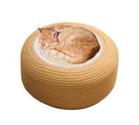 Pouf Outdoor Pouf - Cotone di iuta fatto a mano, 40 cm, 20 cm, cuscino da meditazione a terra, impermeabile, comodo, yoga, zen, seduta interna ed esterna, tappetino rotondo per soggiorno, terr