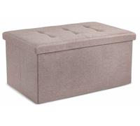 Pouf panca contenitore tinta unita DOUBLE LINEN