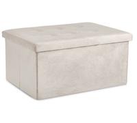 Pouf panca contenitore tinta unita DOUBLE VELVET