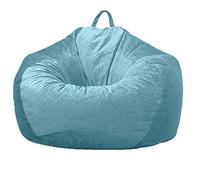 Pouf peluche in microfibra scamosciata, ultra morbido, sfoderabile, con cerniera, per interni ed esterni, comodo mobile per adulti per rilassarsi e distendersi, ideale per casa e patio