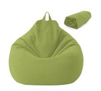 Pouf per bambini e adulti, 100 x 120 cm, rivestimento per pouf senza imbottitura, per sacchi di fagioli con chiusura lampo, antipolvere, non adatto per ufficio, camera da letto, terrazza, soggiorno