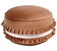 Pouf per bambini rotondo con seduta in velluto e imbottitura in EPS 50 x 50 x 30
