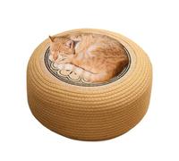 Pouf per esterni - pouf e ottomani rotondi in rattan intrecciato | Cuscini intrecciati per giardino terrazza veranda spazi costieri e casa