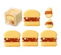 Pouf per fondotinta in polvere, spugna sfumatrice in polvere sciolta - 6 pezzi di spugne riutilizzabili, strumenti di trucco per CC Cream, illuminante, BB Cream, Correttore