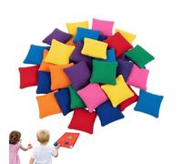 Pouf per lanciare, 4 x 5,5 cm, mini quadrato colorato, per bambini e bambine, per feste scolastiche, carnevale, riunioni di famiglia