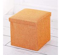 Pouf pieghevole da 30,5 cm - Sgabello imbottito in tessuto per camera da letto, corridoio e spogliatoio, 30 x 30 x 30 cm, elegante e funzionale, organizer salvaspazio