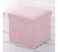 Pouf pieghevole da 30 cm, in tessuto morbido, imbottito, per camera da letto e corridoio, colore elegante, 30 x 30 x 30 cm, pouf versatile per decorazione domestica e spogliatoio, salvaspazio