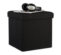 Pouf pieghevole Sgabello cubo Tavolino multiuso 300 kg 40 L Pouf contenitore