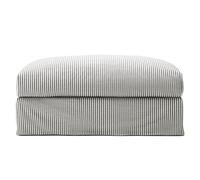 Pouf Poggiapiedi Decotique Le Grand Air Per Divano Ash Stripe/Lino