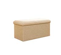 Pouf poggiapiedi grande, 76,2 x 38,1 x 38,1 cm, multifunzionale con coperchio rimovibile, per riporre sotto la scrivania, bagno, vanità, ingresso e sala da pranzo, elegante decorazione per la casa