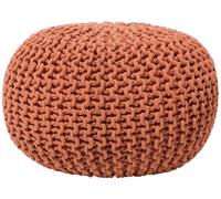 Pouf poggiapiedi in tessuto rame 50 x 35 cm Conrad