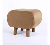 Pouf poggiapiedi Leggero e Lussuoso - Comodo Piccolo poggiapiedi per Soggiorno e dormitorio, Seduta Imbottita per tavolino - Cammello, 40x33x33 cm Sgabello Decorativo per la casa