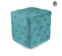 Pouf poggiapiedi quadrato, pouf divano in velluto - Otto