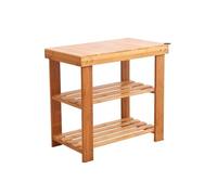 Pouf Poggiapiedi Sgabello in bambù for uso domestico con scarpiera for cambio scarpe, contenitore pouf, panca, ingresso, corridoio, organizzatore, mobili
