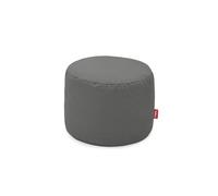 Pouf Point in Tela Riciclata Grigio Antracite